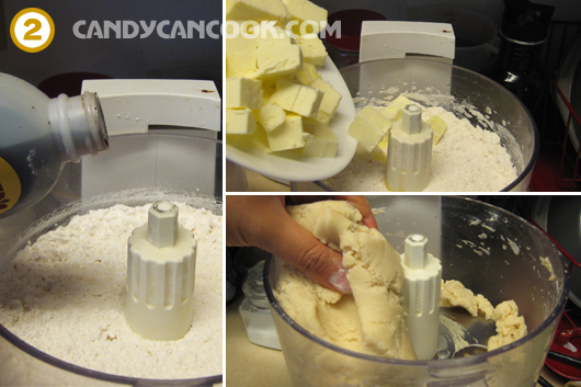 Cách trộn bánh quy bơ bằng food processor