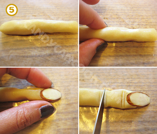 Cách nặn bột thành hình ngón tay